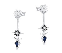 Flower Silver Stud Earring STS-7150-OX